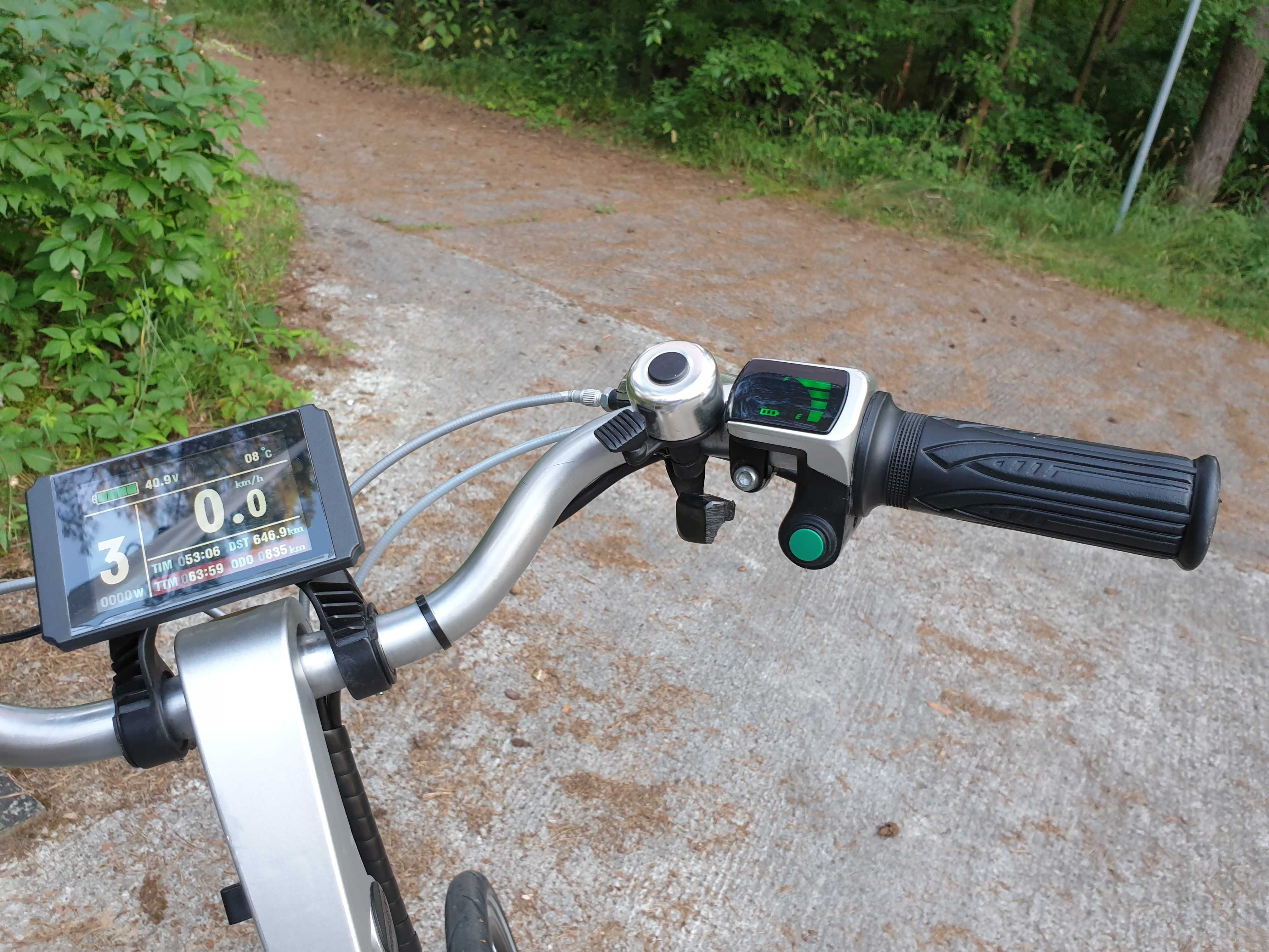 Kolorowy display, wyświetlacz do E-bike   KT LCD8H