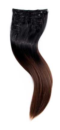 Zestaw włosów clip in ok 57cm 100 gram - #1b/6