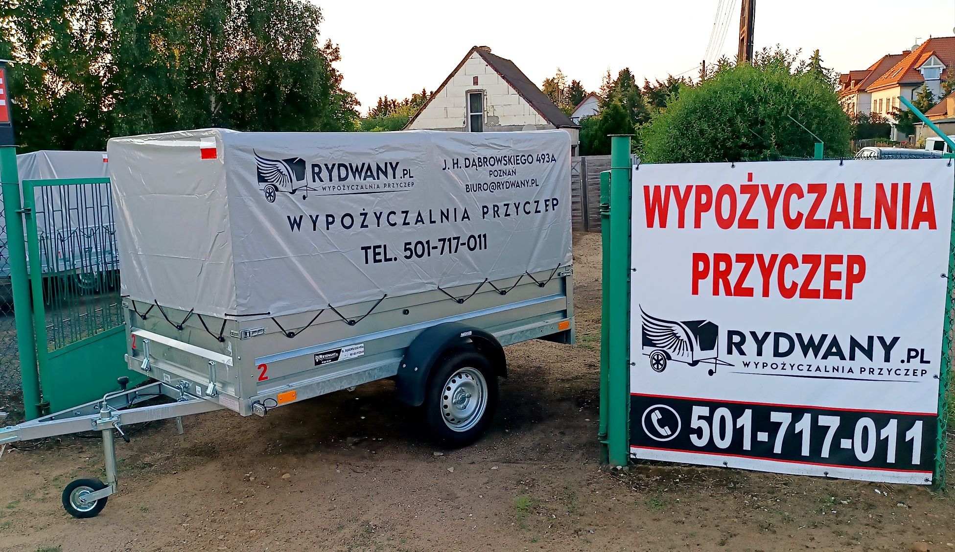 Wypożyczalnia przyczep. Smochowice/Poznań. Od 50zł/doba
