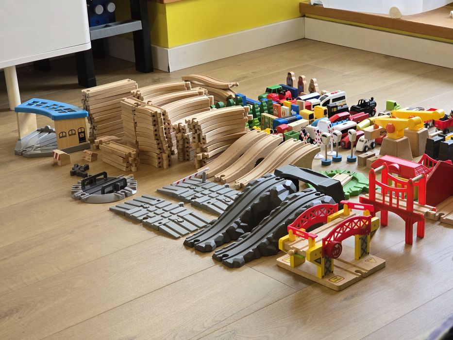 Drewniane tory ikea, brio, lidl, mix