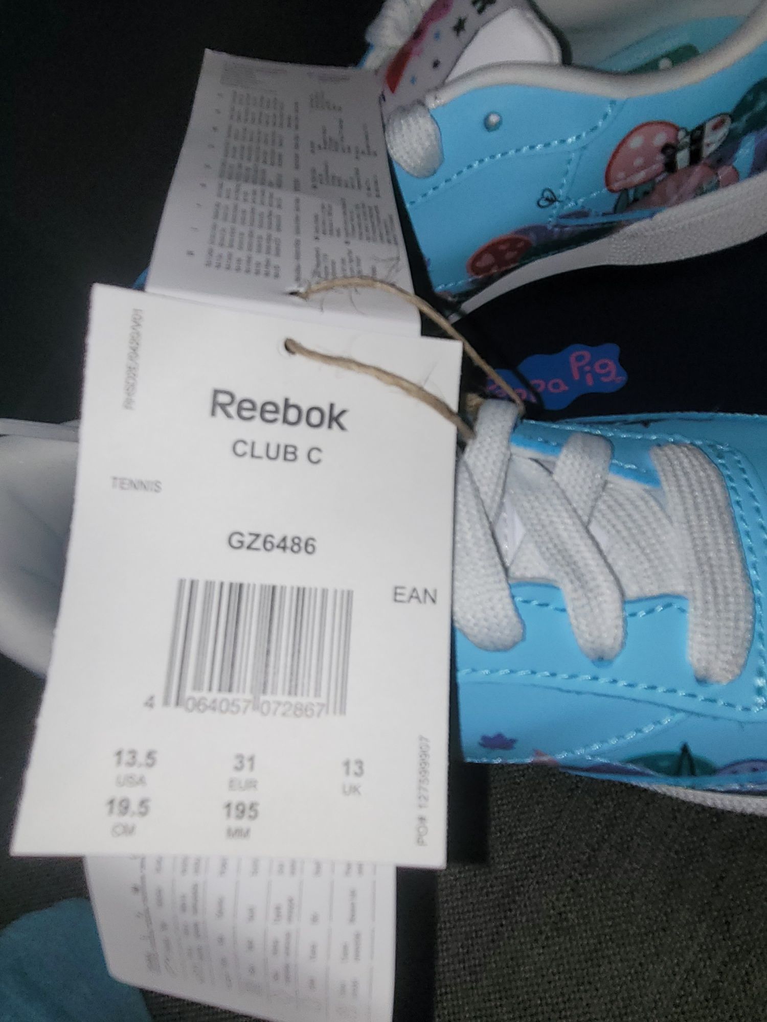 Reebok dla dziewczynie świnka peppa r. 31