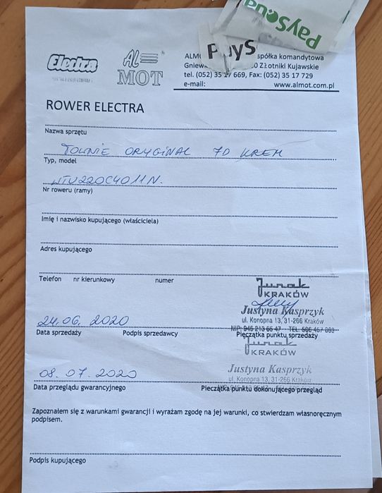 Sprzedam rower electra miejski