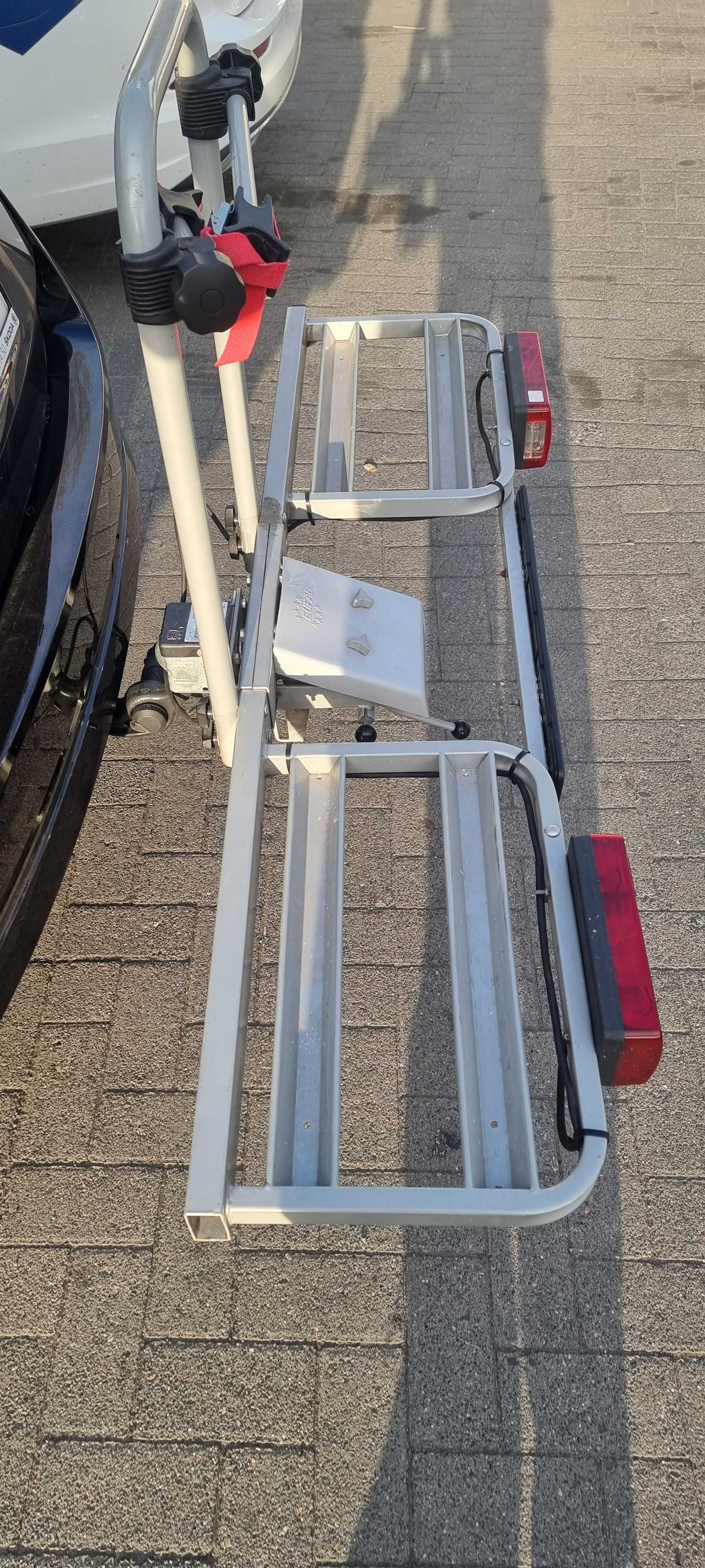 Bagażnik rowerowy Eufab, z funkcja uchylania