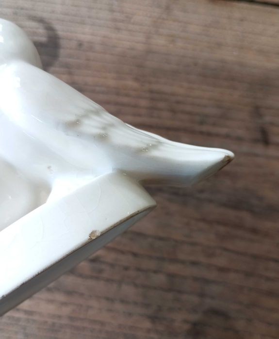 Escultura Pombas vintage em faiança Secla