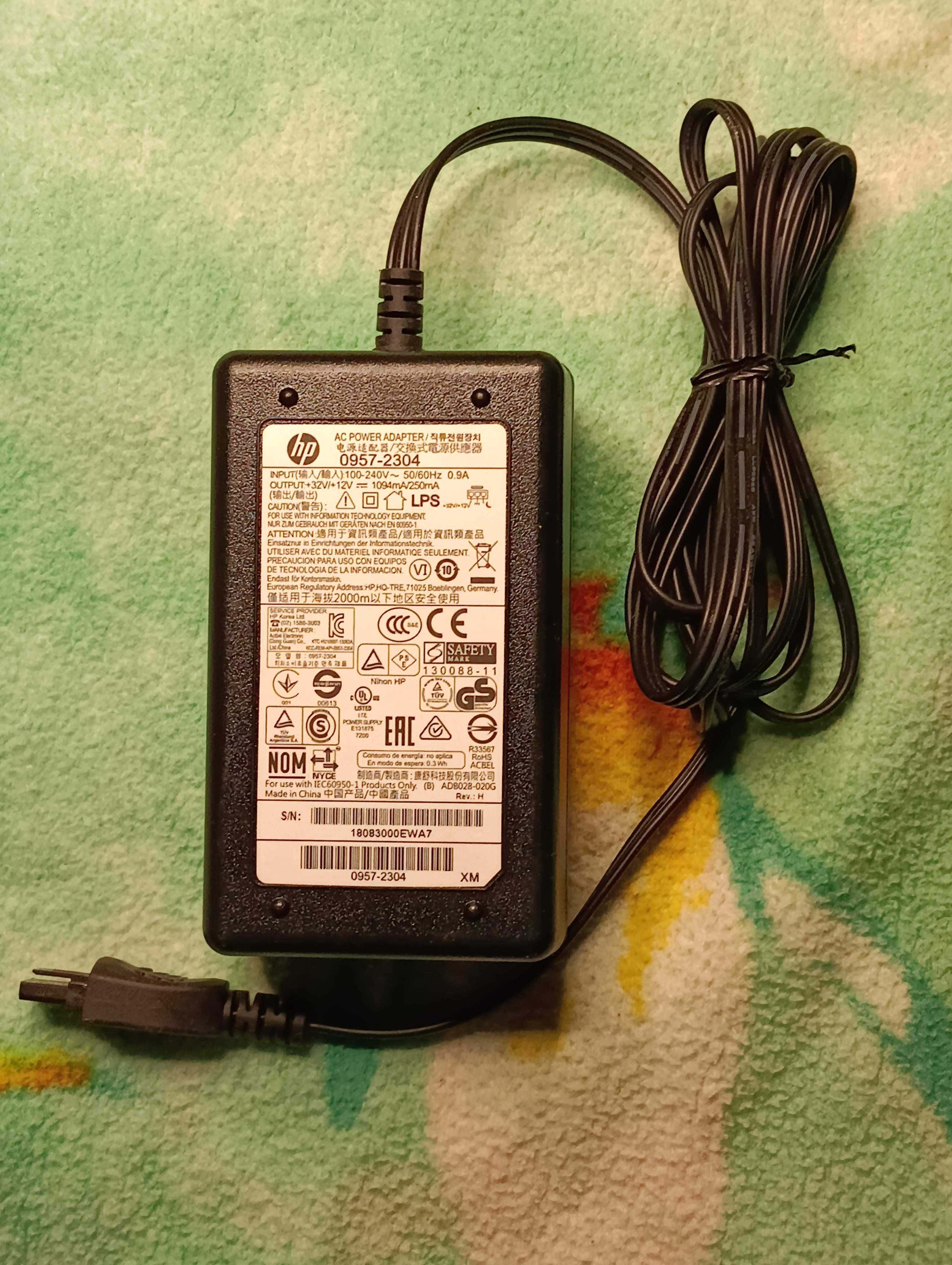 Блок живлення питания для принтера HP 32V1094mA 12V250mA 0957-2304