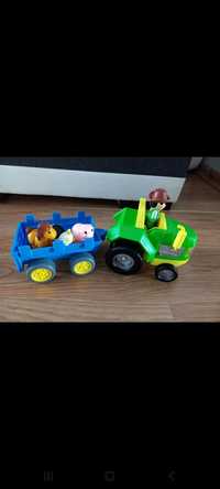 Traktor, zwierzątka, 4 autka