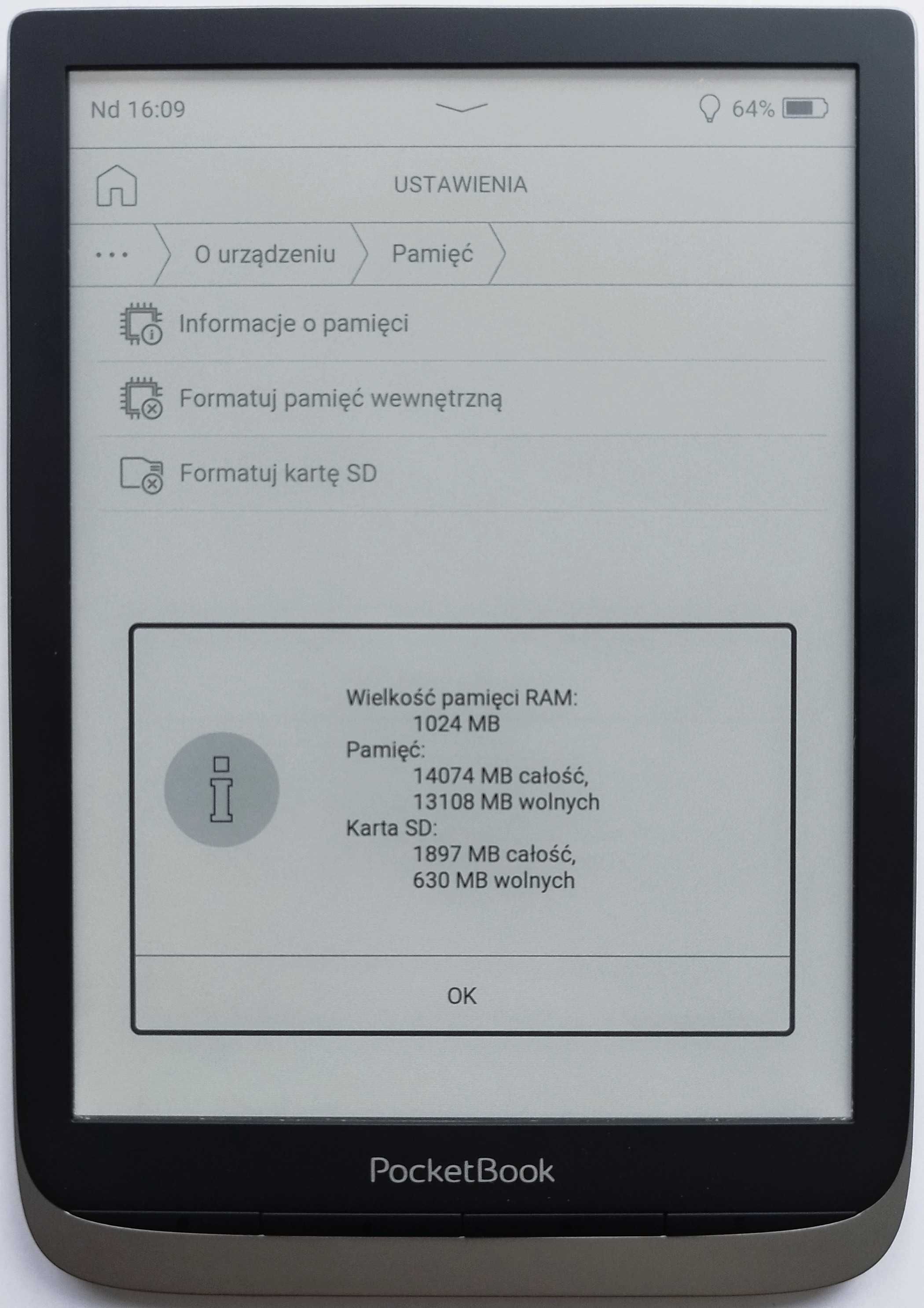 Czytnik ebook PocketBook InkPad Color (PB741) 7.8" srebrny +etui