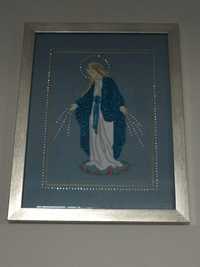 Obraz Matki Bożej Niepokalanej prezent dżety haft komputerowy