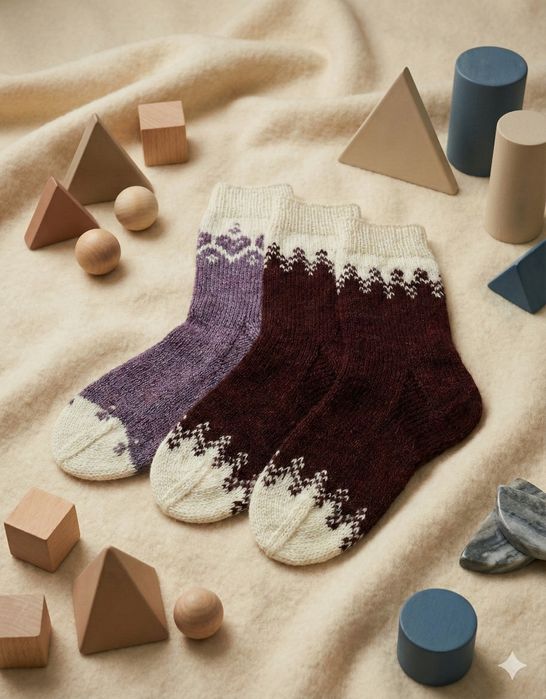 Носки вязаные  шерсть