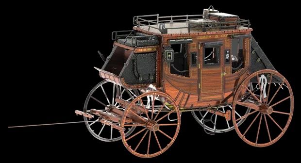 Металевий 3D конструктор "Wild West Діліжанс" від Metal Earth