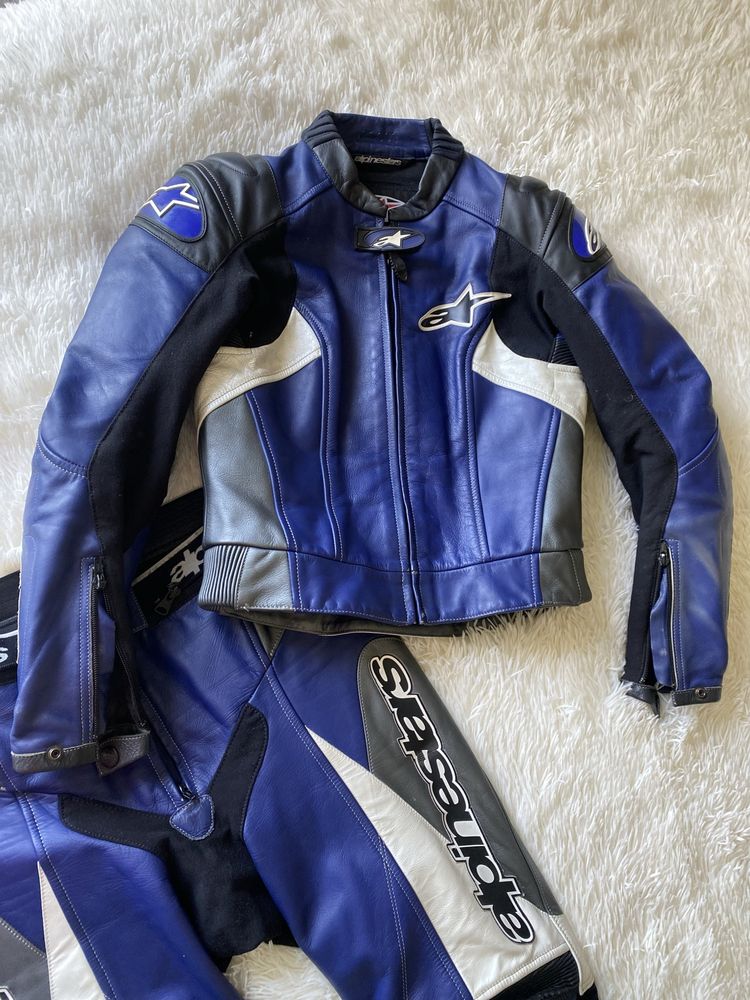 Kombinezon motocyklowy damski alpinestars niebieski Stan ideal