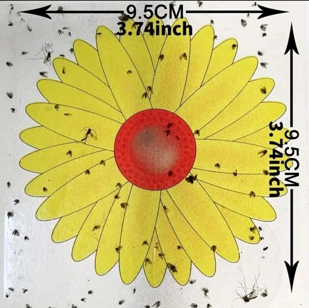 Мухоловки, наклейки от мух и насекомых, ловушки для насекомых 20шт