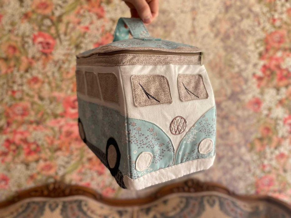 Autobus walizka kuferek pojemnik na dziecięce skarby handmade unikat
