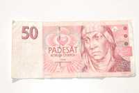 Stary banknot 50 koron Czeskich Czechy 1997 unikat