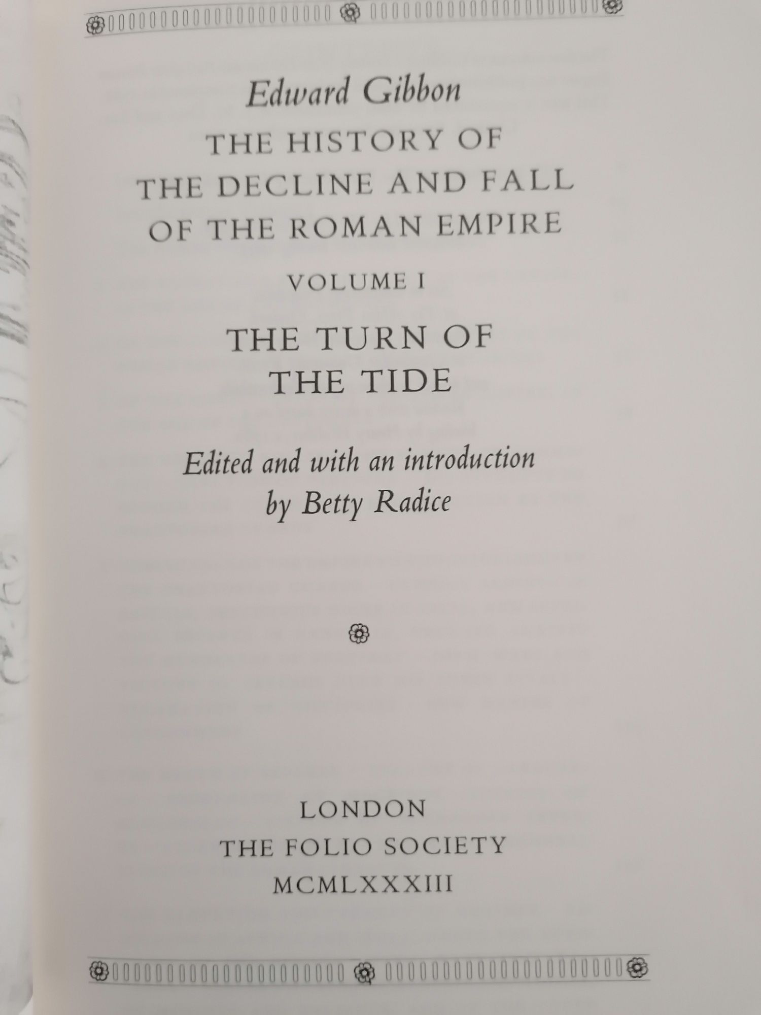 The History of the Decline and Fall of the Roman Empire