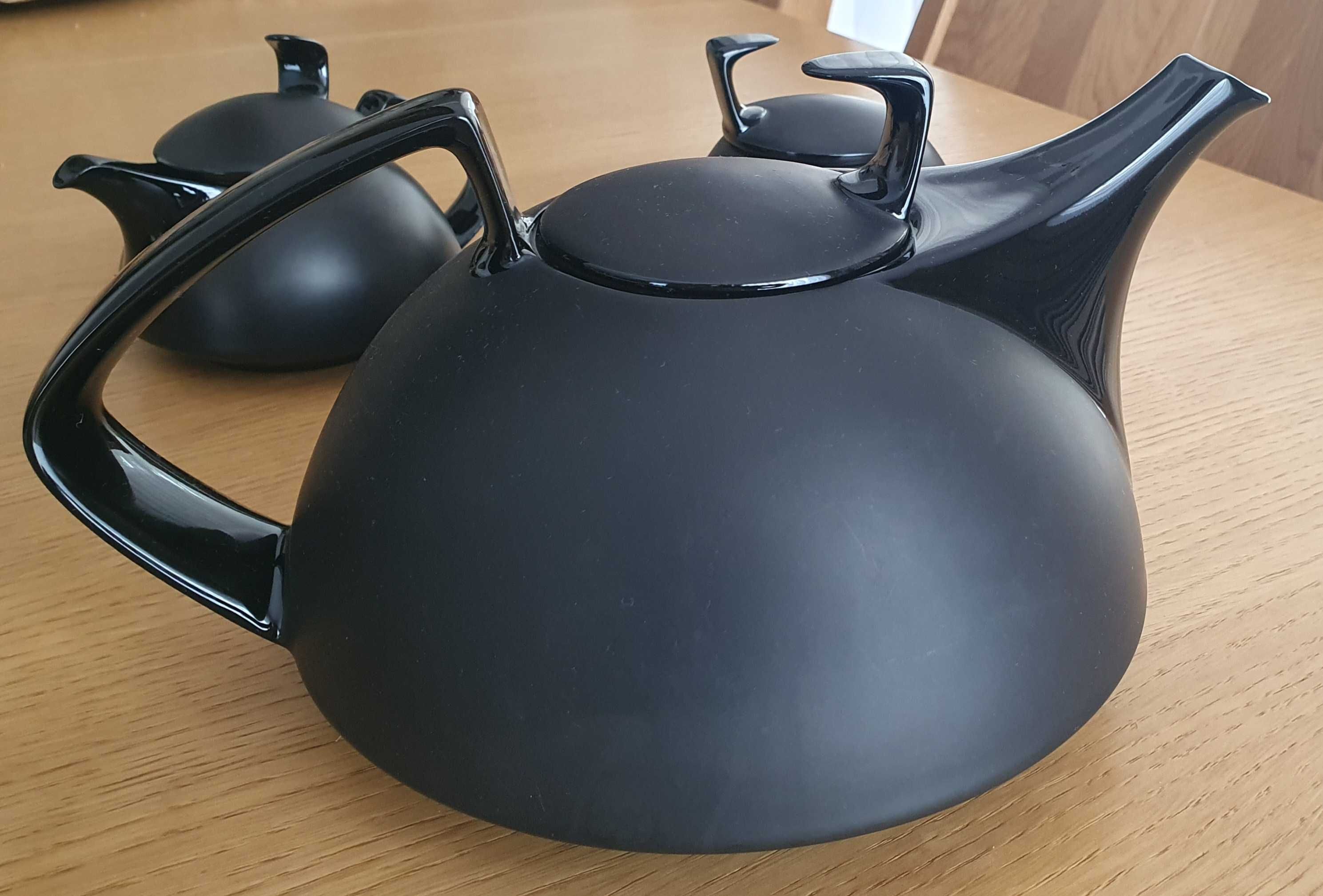 Rosenthal TAC Black Gropius mlecznik cukiernica dzbanek serwis herbata