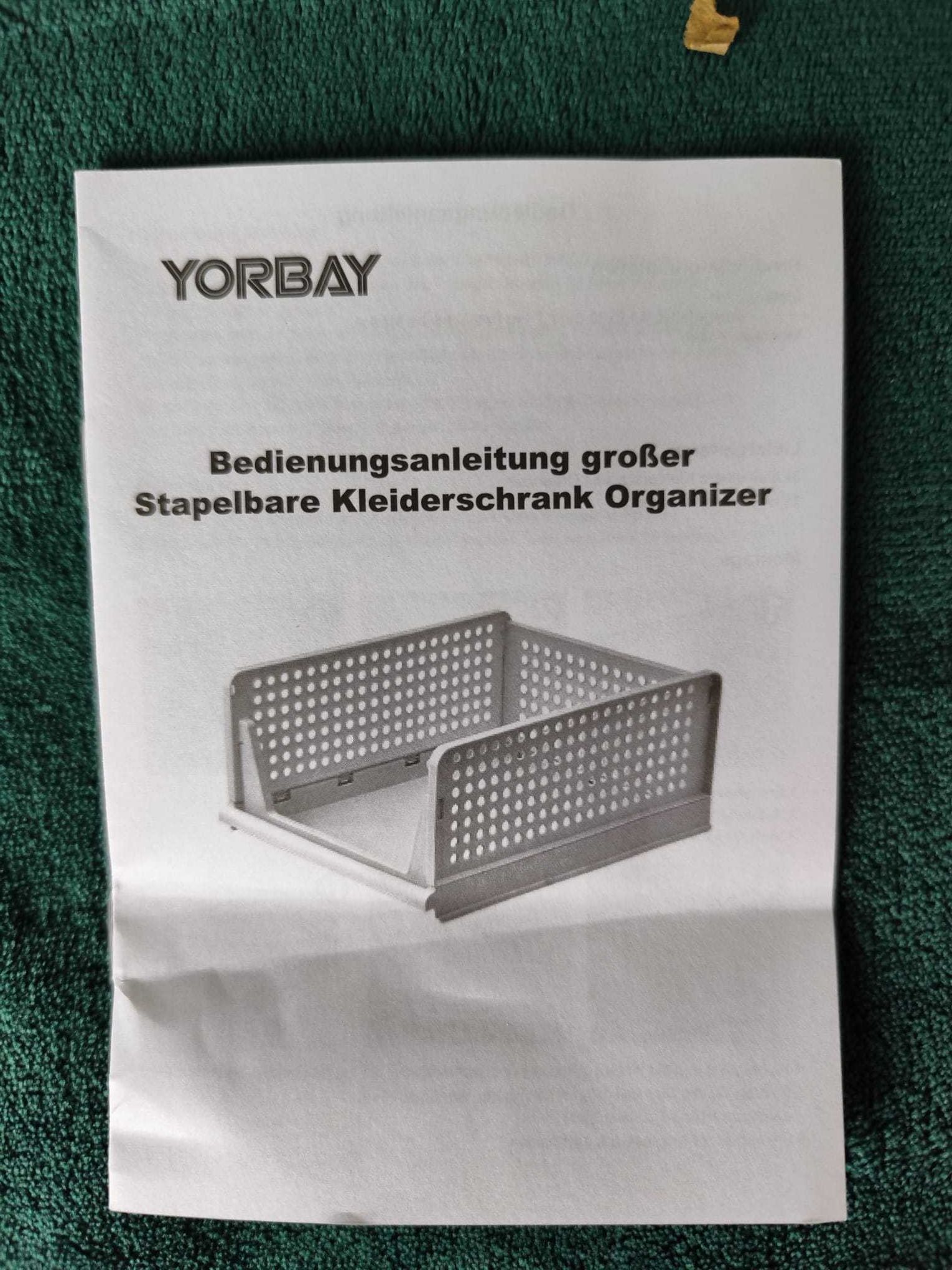 Yorbay – Zestaw 3 Pojemników do Układania w Stosy
