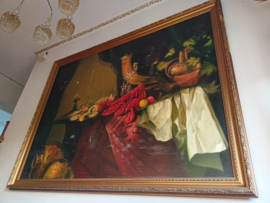 Obraz olej na płótnie 220x167 przepiękny olbrzymi