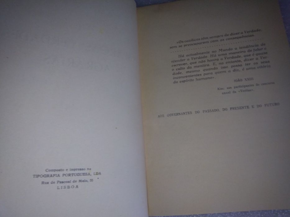 Raro livro Livro amargas verdades agrarias 1962