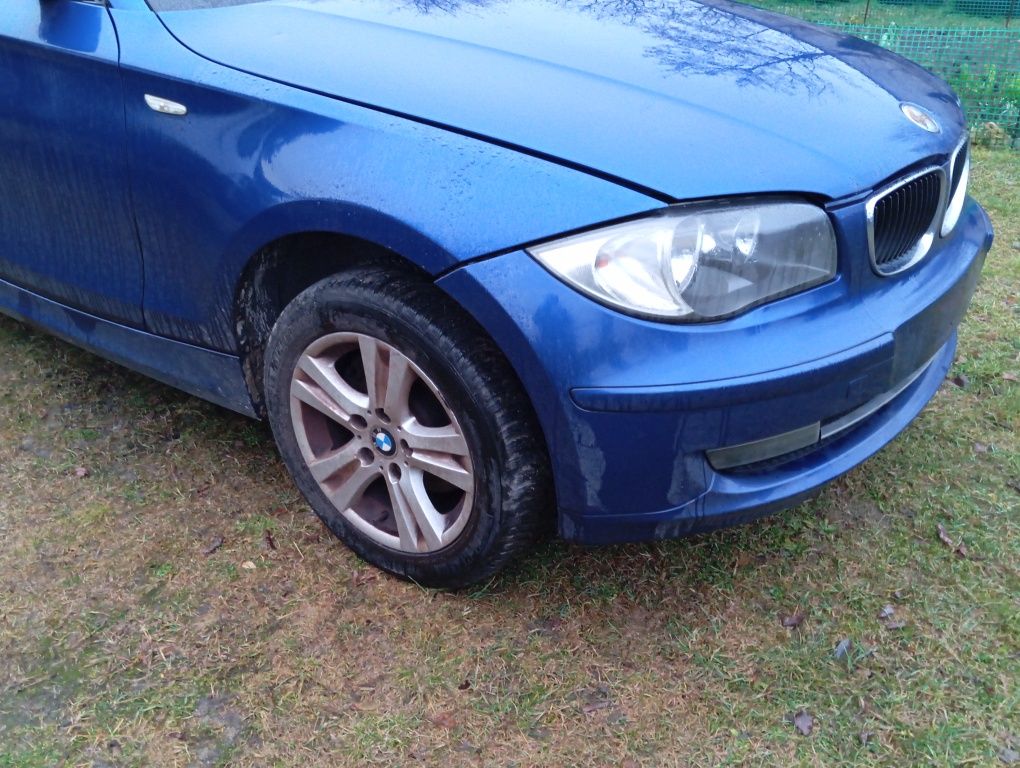 Kompletny przod BMW e81 e87 kolor A51 montegoblau