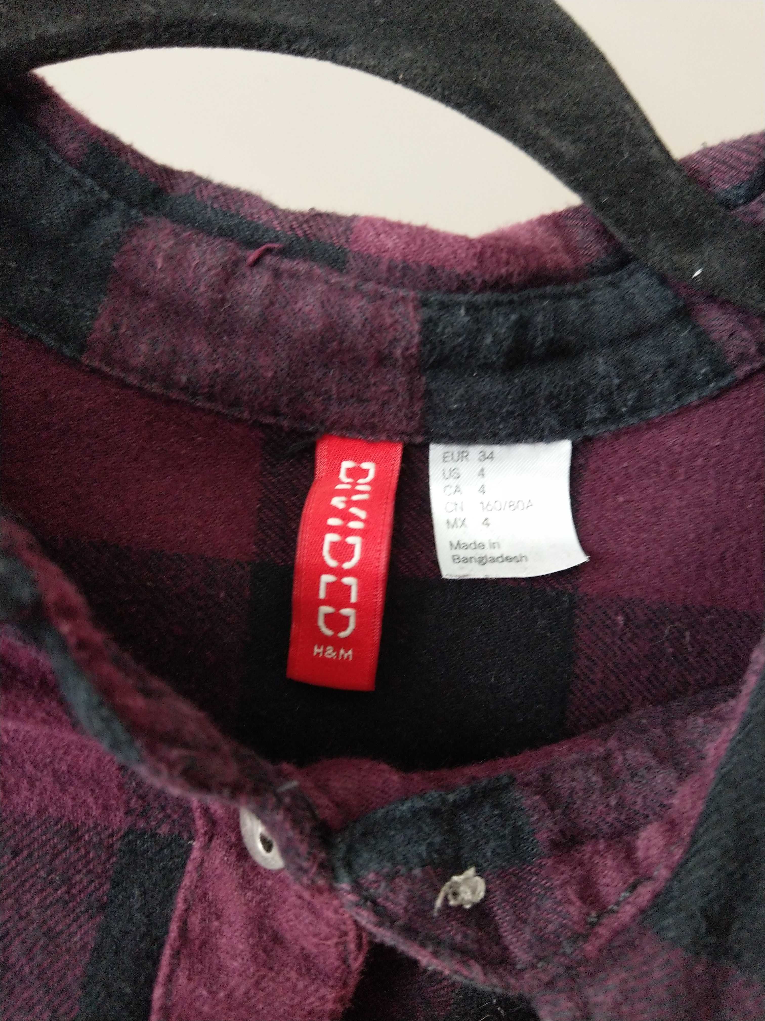 Damska flanelowa koszula w kratę H&M