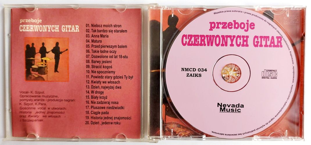 Czerwone Gitary Przeboje Czerwonych Gitar 2001r