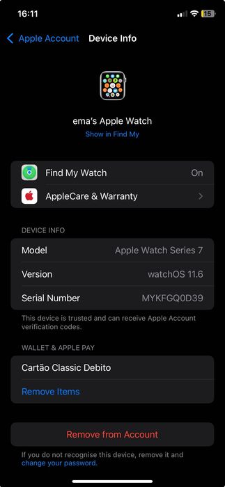 Apple Watch Original Series 7 41mm GPS