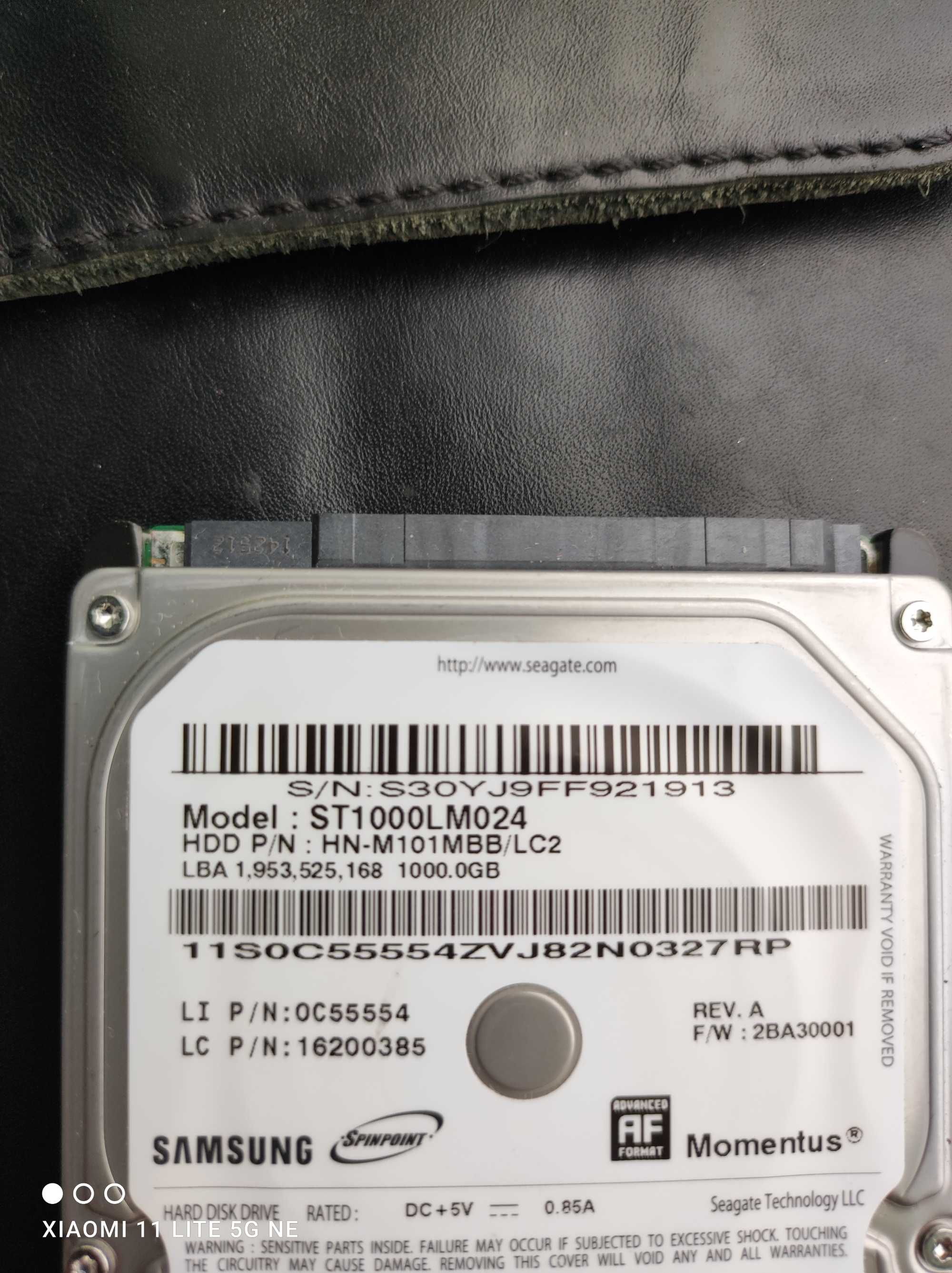 Жорсткий диск на 1 терабайт . Hdd 2.5 Samsung 1000gb. До ноутбука