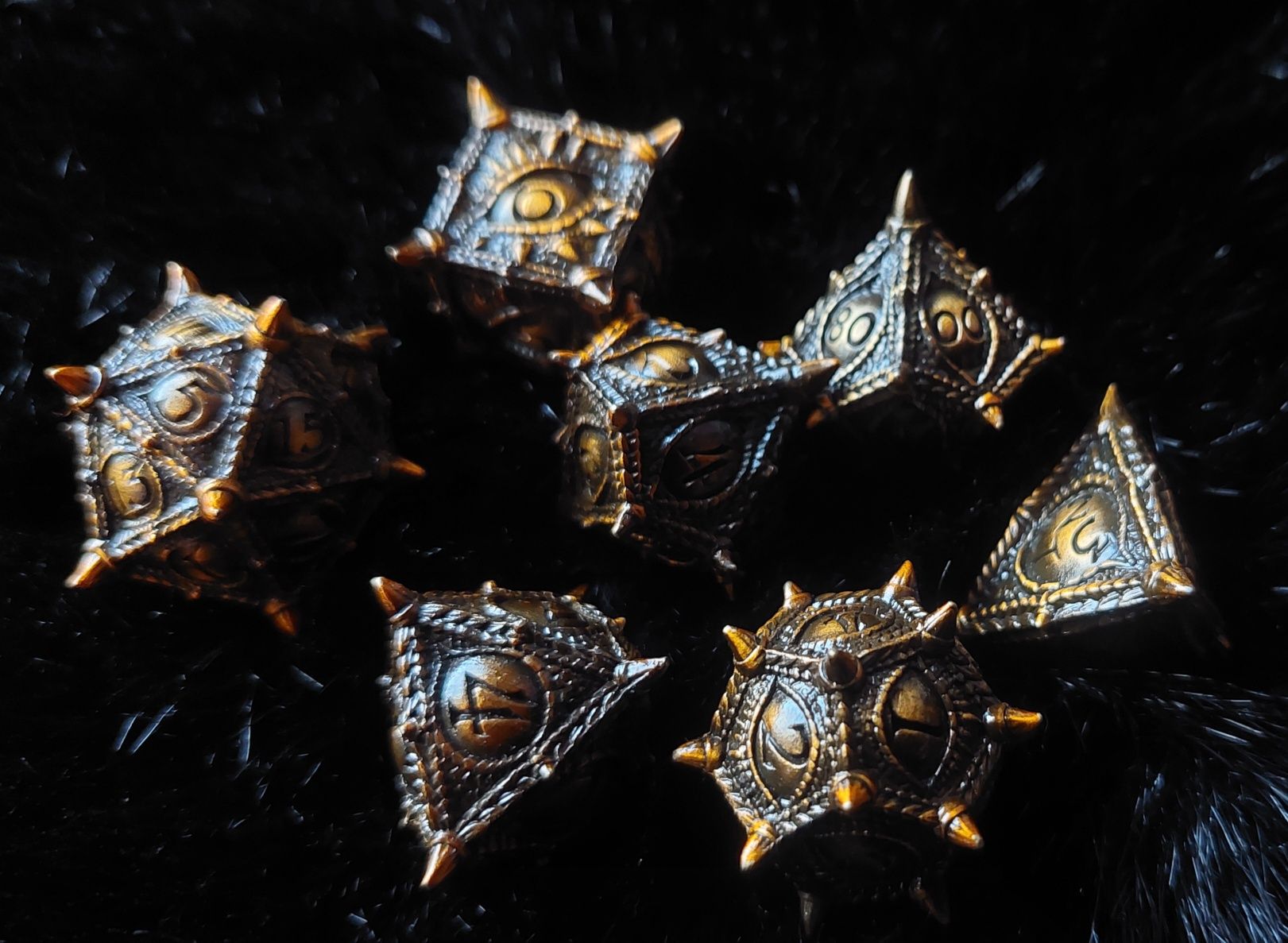Kości RPG metalowe Warhammer Dungeons and Dragons