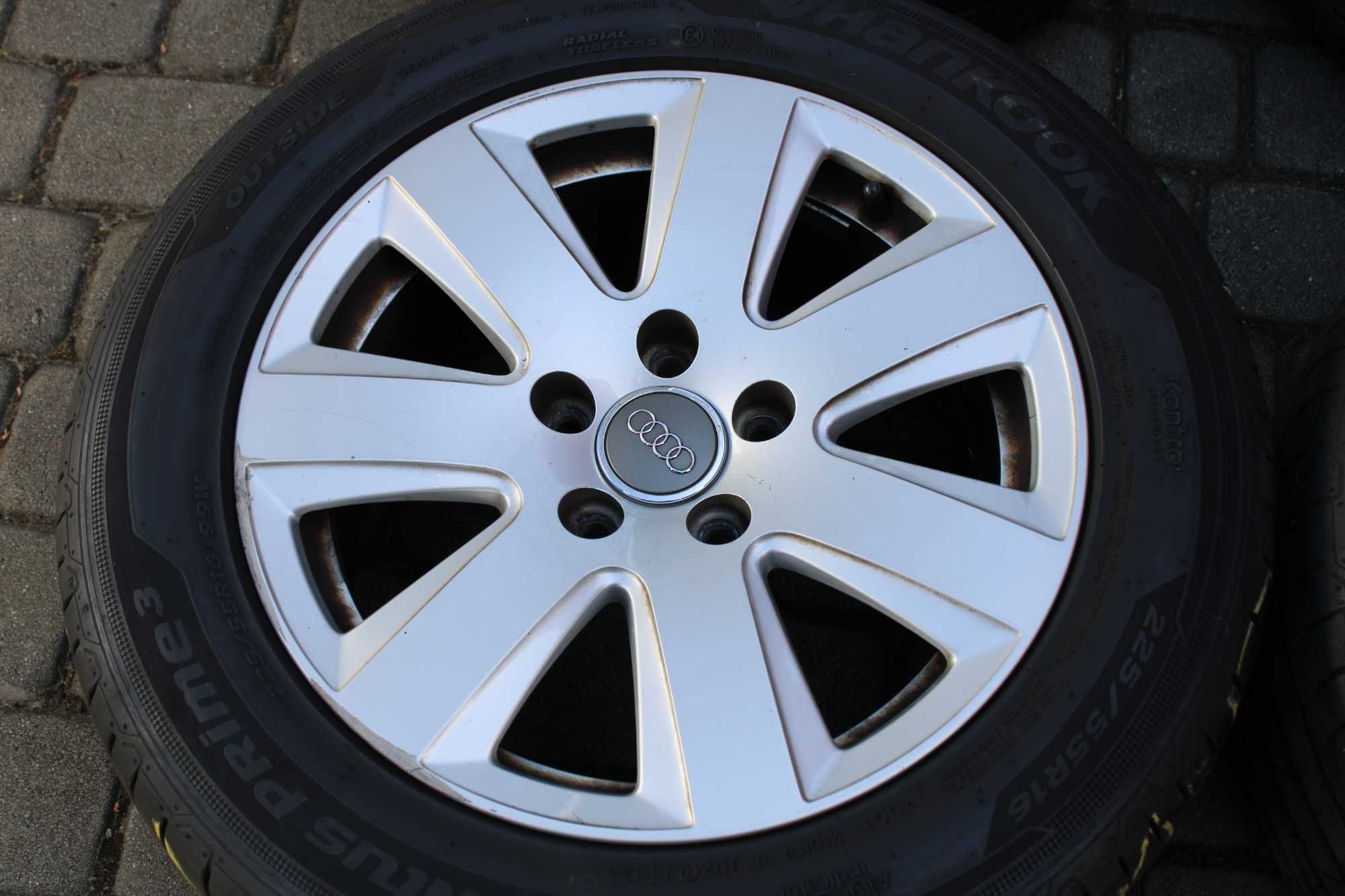 Koła letnie AUDI A6 4F C6 Hankook 225/55R16 oryginalne alufelgi