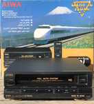 Retro odtwarzacz kaset video AIWA HC-E101 box pudełko pilot + 3x VHS