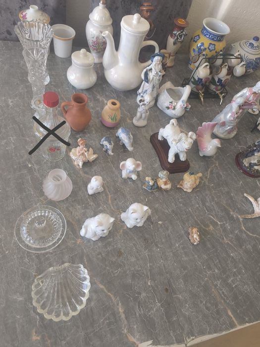 Varias peças porcelana,cristal