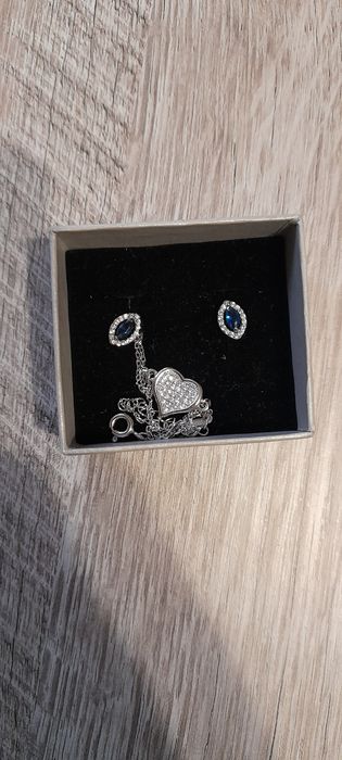 Комплект из серебра 925п гвоздики и браслет