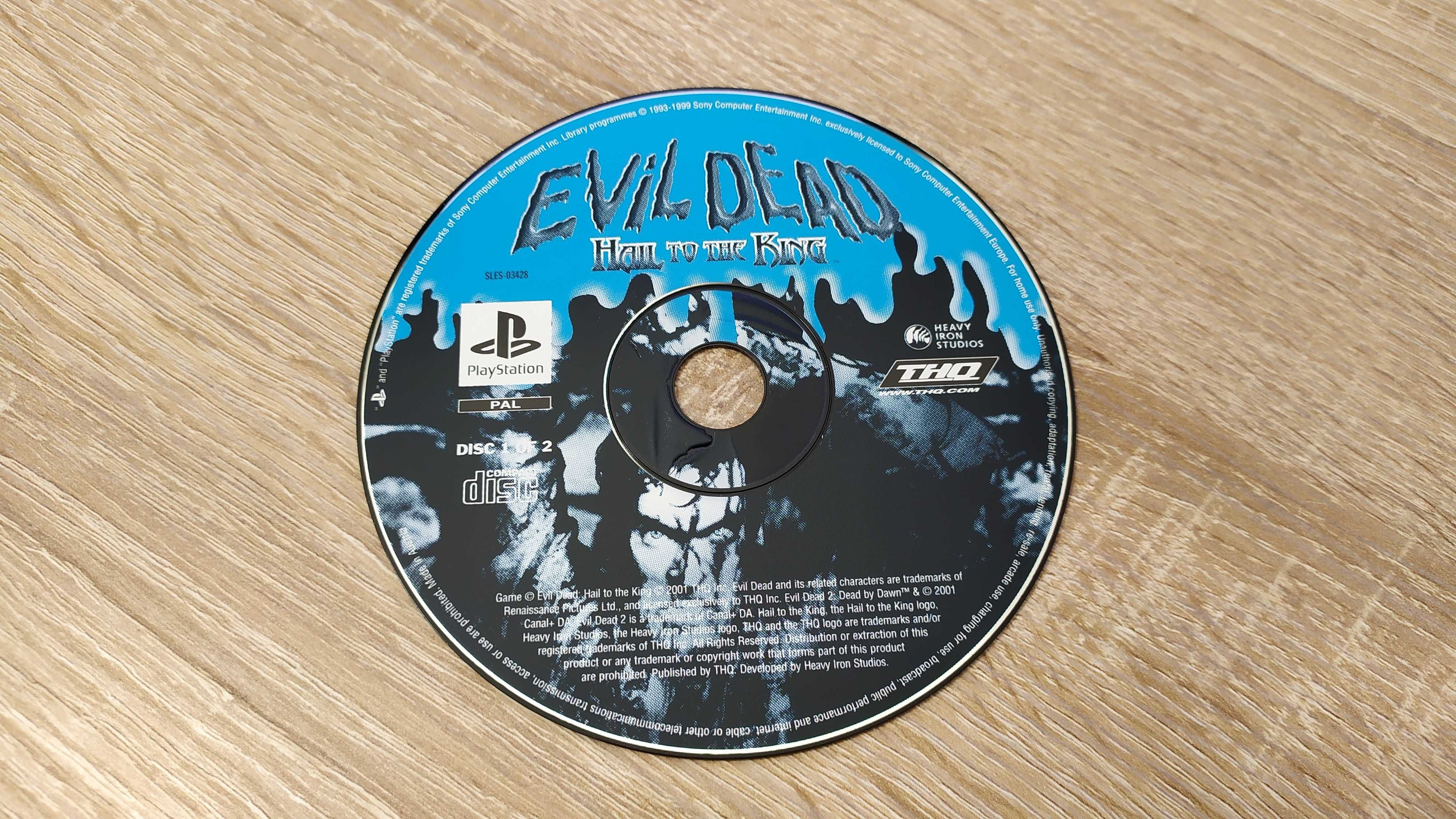 Evil Dead Hail to the King - CD1 - płyta numer 1 - angielska PSX PS1