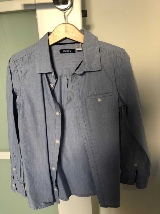 Okaïdi (Francja) koszula w paski 116/6 lat  bawełniana piękna 1xubrana