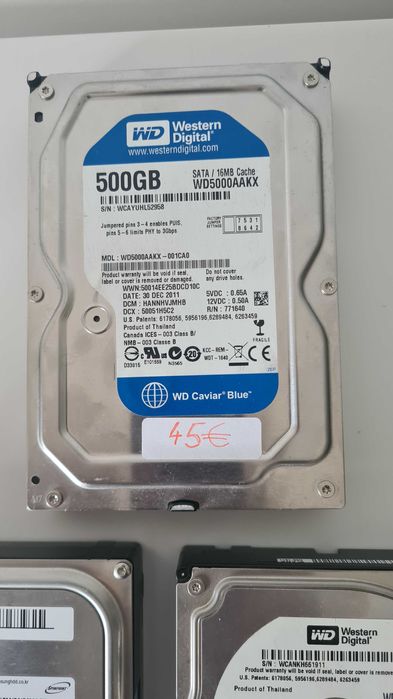 HDD Hard Drives 3.5" 250GB, 320GB and 500GB64551351548034123