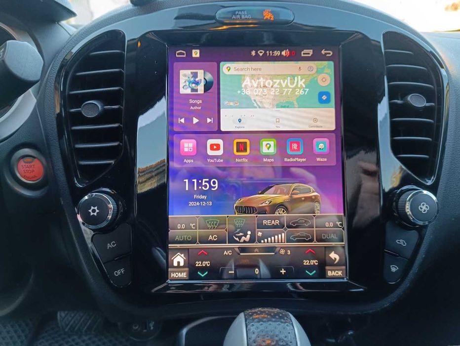 Магнитола JUKE KICKS Nissan QASHQAI Жук GPS 2 дин CarPlay Android 14
