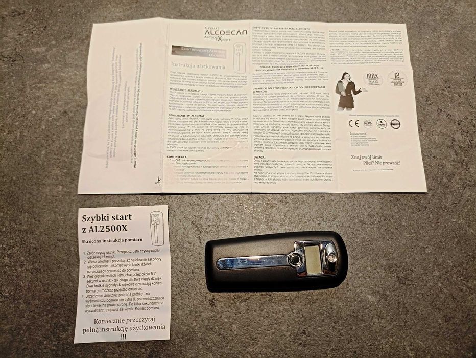 Alkomat ALCOSCAN AL 2500 X - do kalibracji