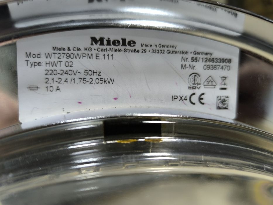 Прально - Сушильна машина Miele WT2790WPM