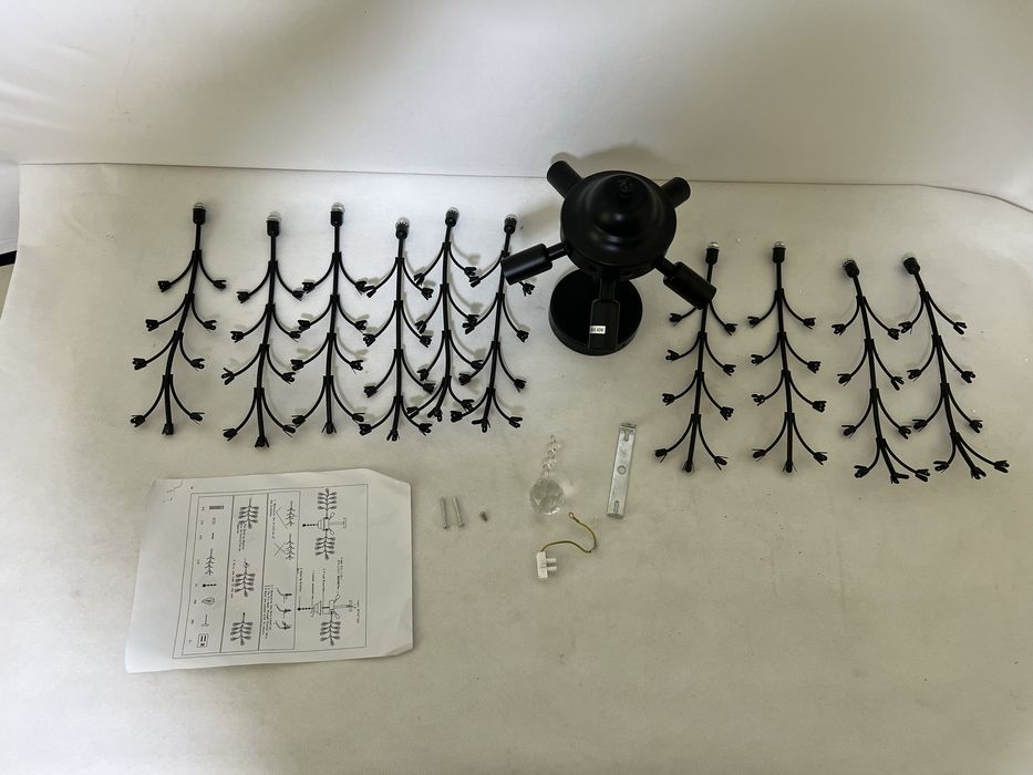 Lampa elektryczna wisząca żyrandol metalowy lampy