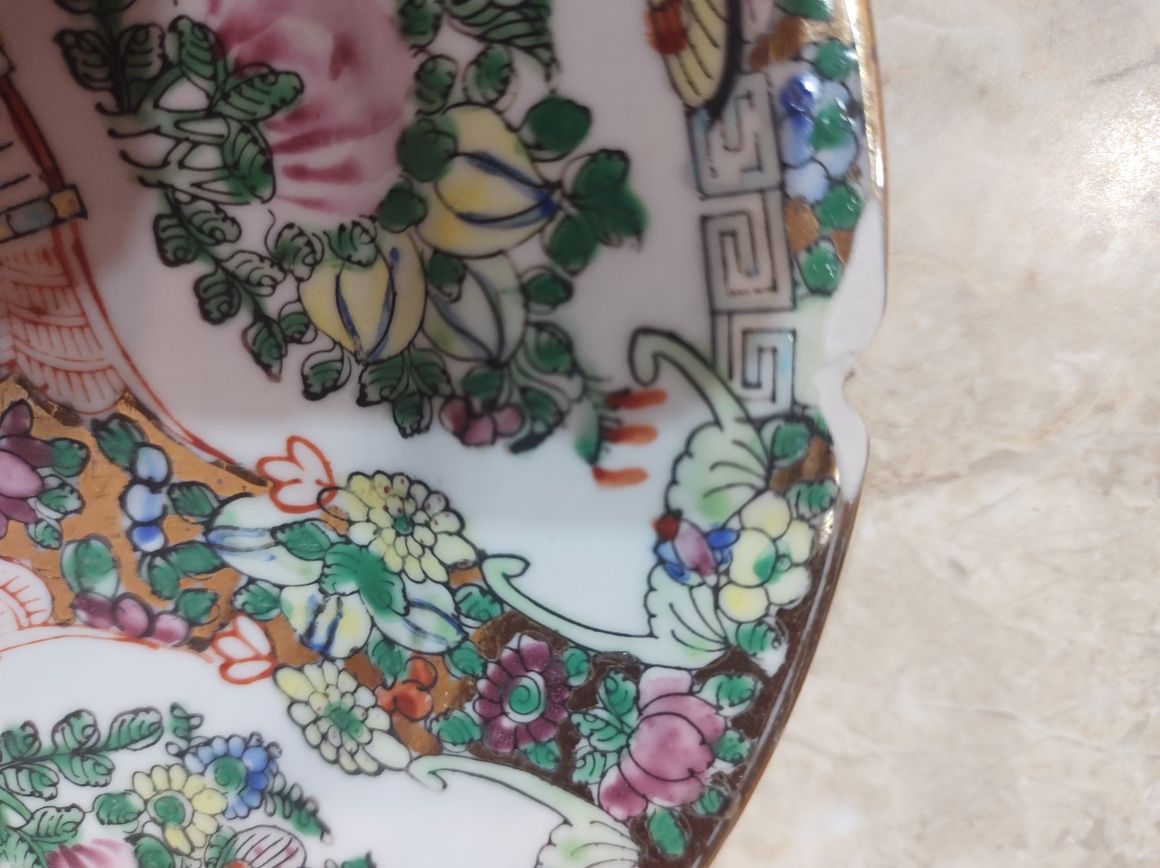 Chińska porcelana talerzyki 5 sztuk