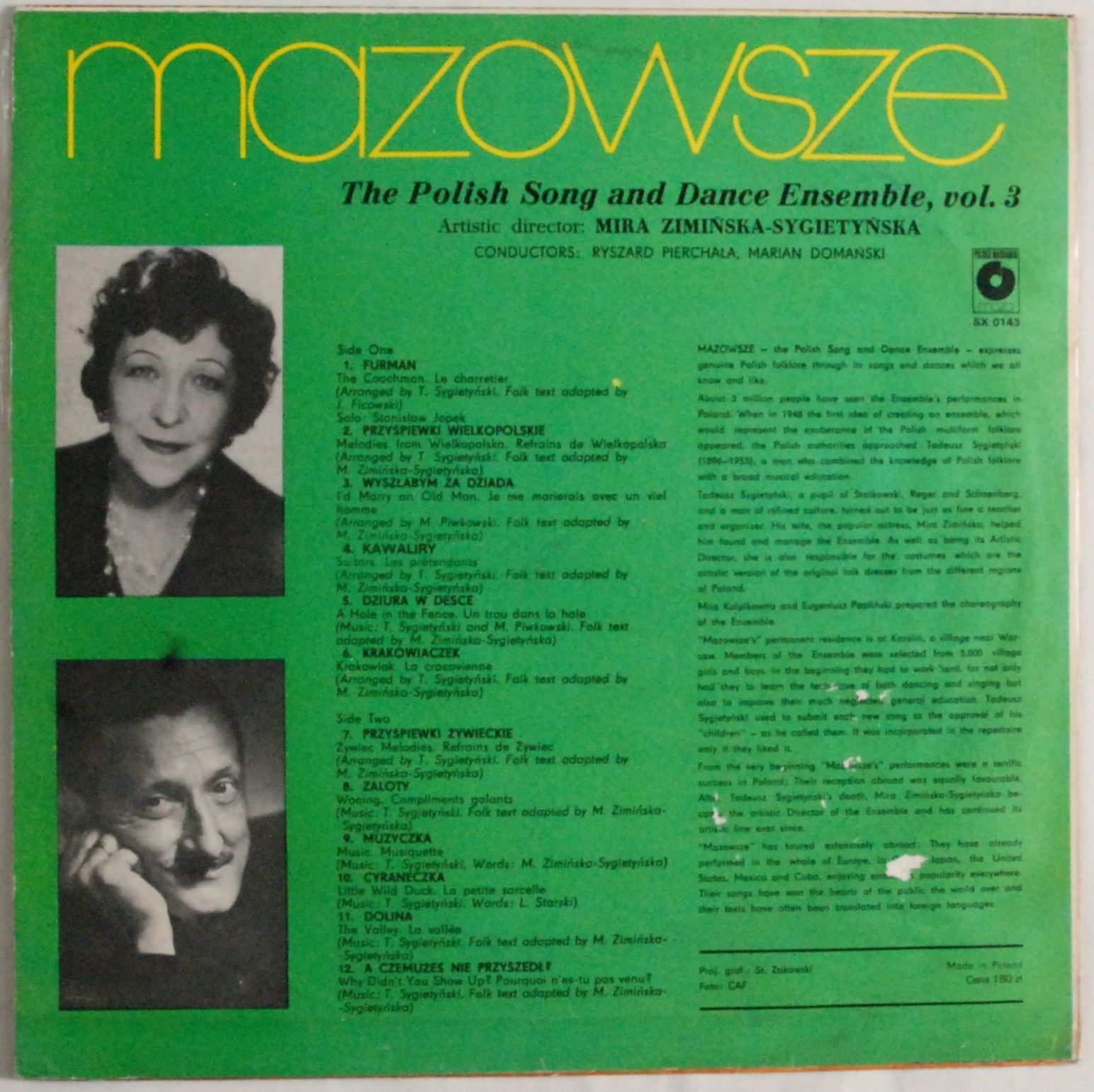 Mazowsze - The polish song and dance ensemble vol.3