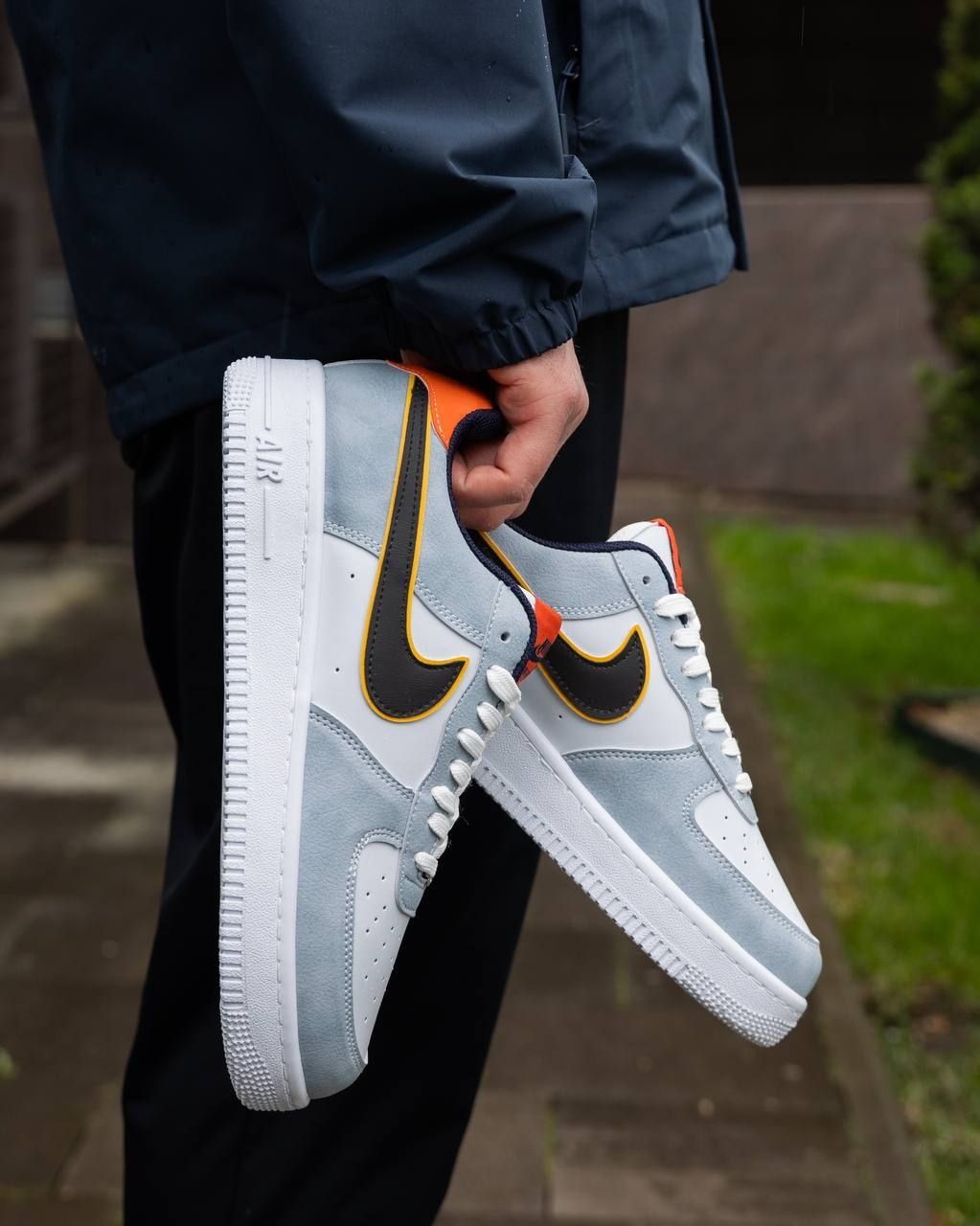 Nike Air Force White Orange Black