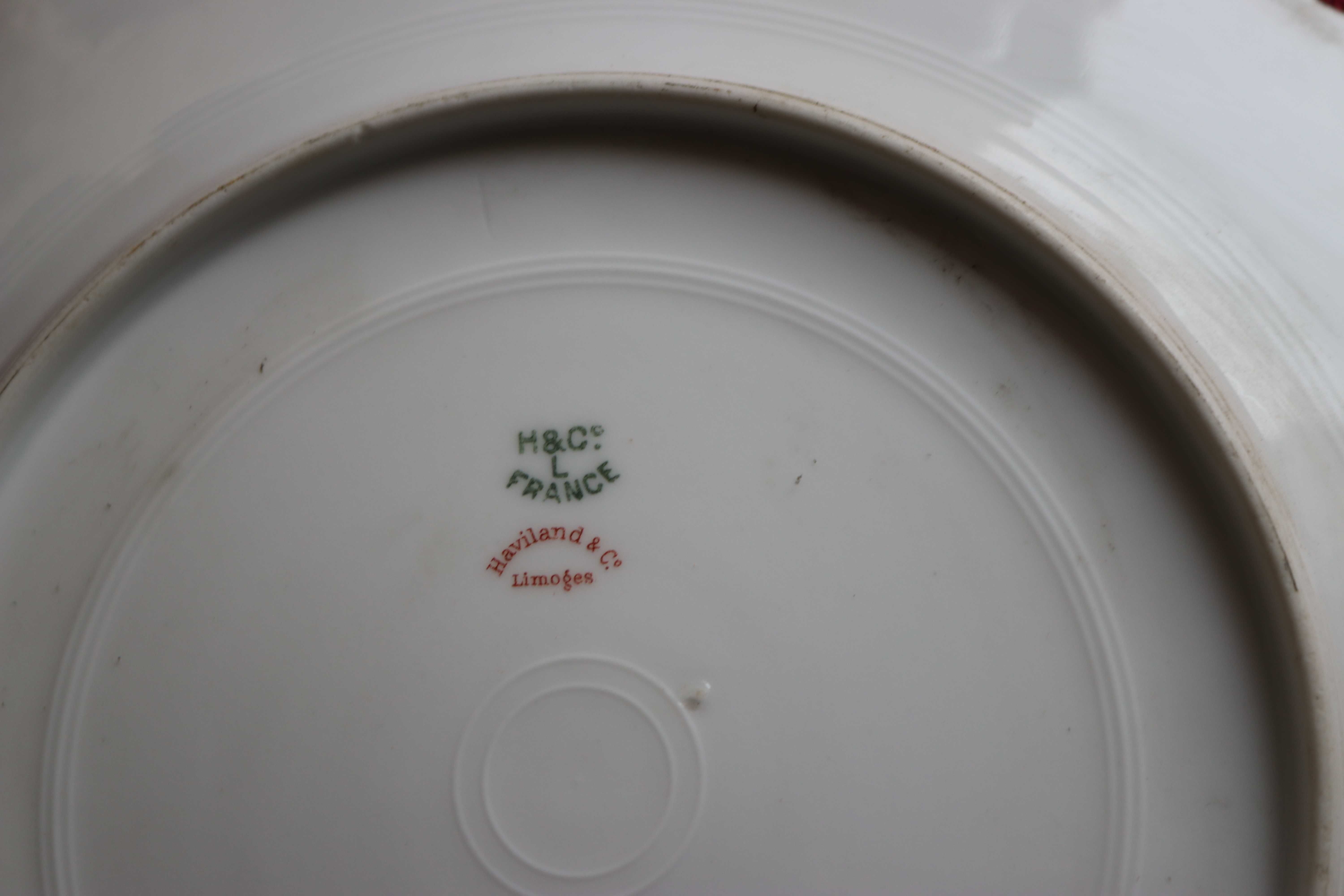 Prato serviço de mesa da Casa Real, porcelana de Limoges