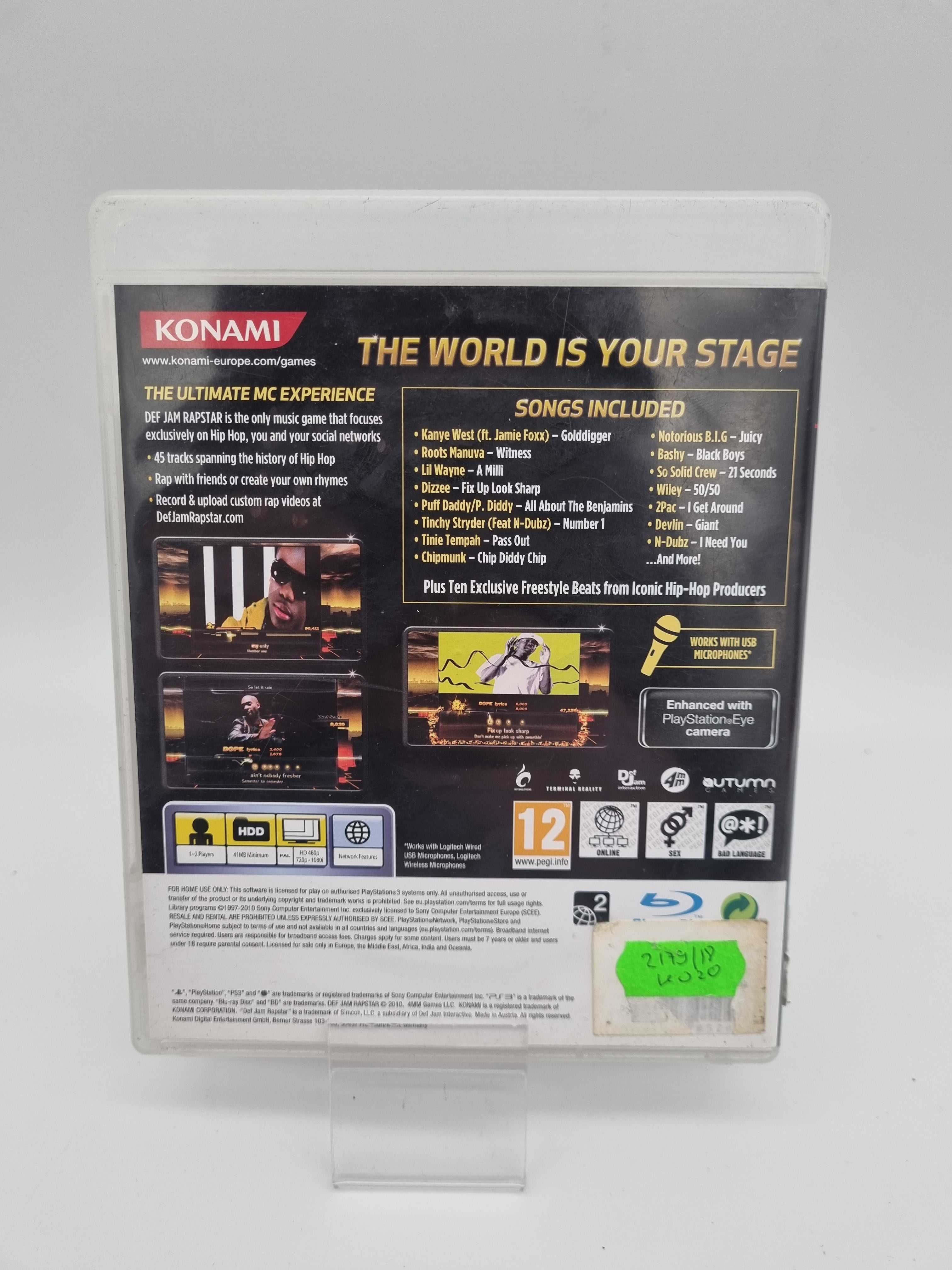 Gra Def Jam Rapstar PS3 Sony PlayStation 3 (PS3)