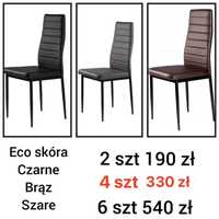 Super CENA- Nowe Krzesla na czarnych nogach  - Cena za 4sztuki