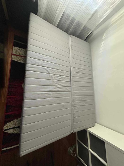 Sofá cama cinzento IKEA