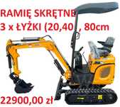 NOWA Minikoparka Diesel 14KM Kingway 1000kg Ramię SKR XN10 2025 Gwar !