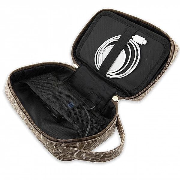 Torba Guess GCube Stripes - brązowa
