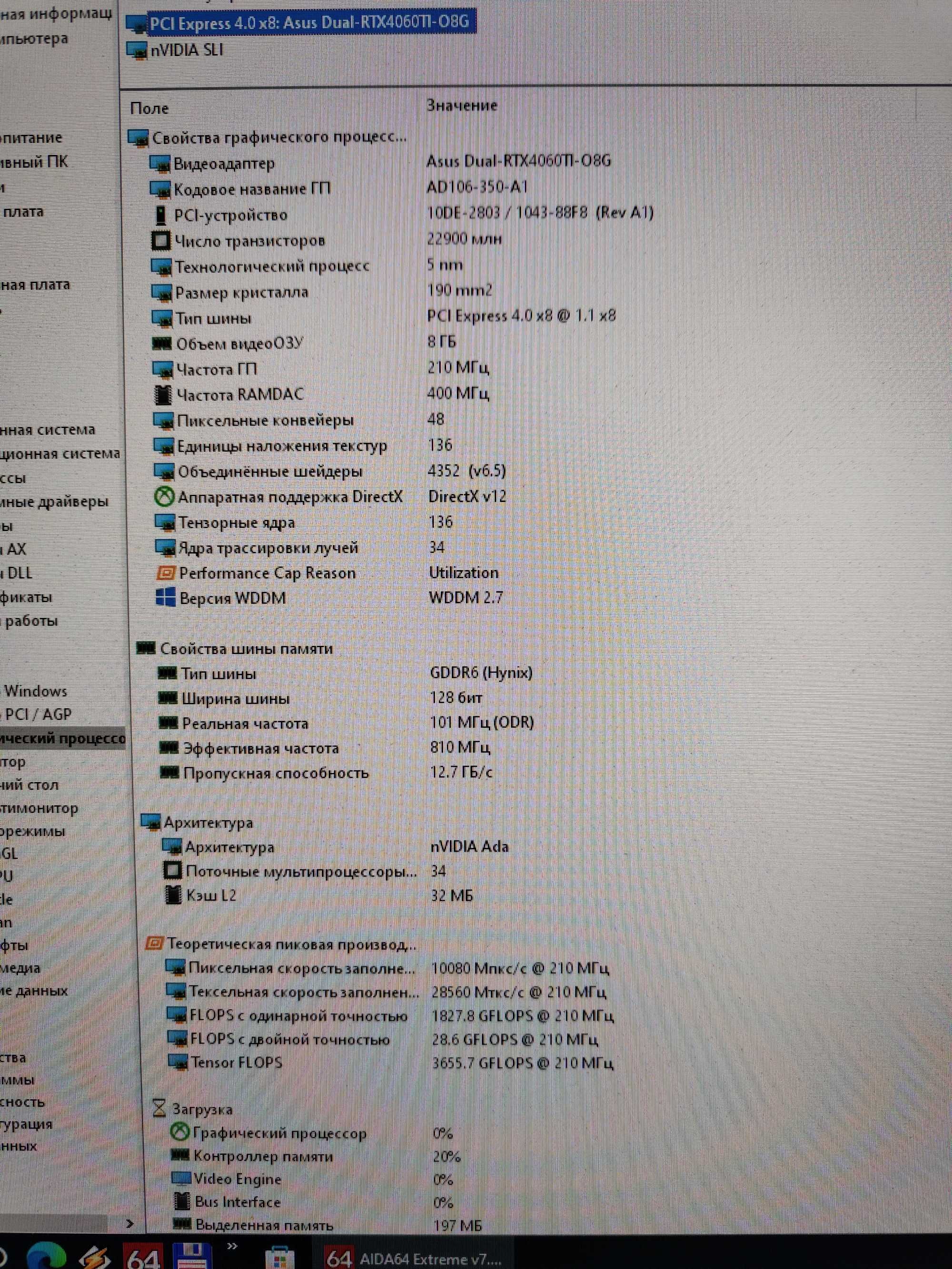 Відеокарта ASUS Dual GeForce RTX 4060 Ti 8Gb